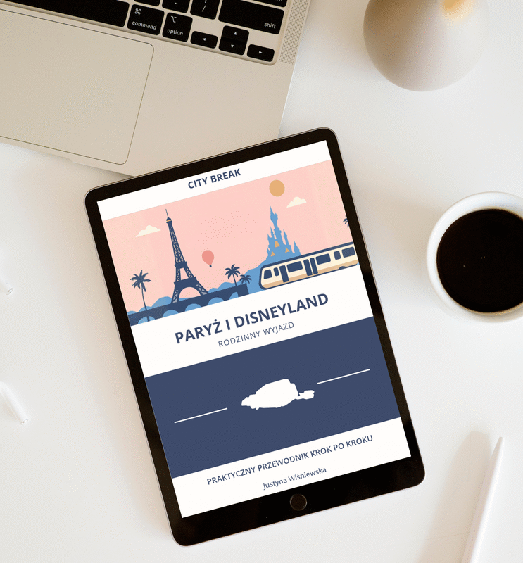 Okładka przewodnika city break do Paryża i Disneylandu