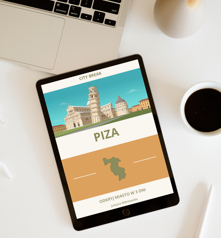 Okładka cyfrowego przewodnika po Pizie