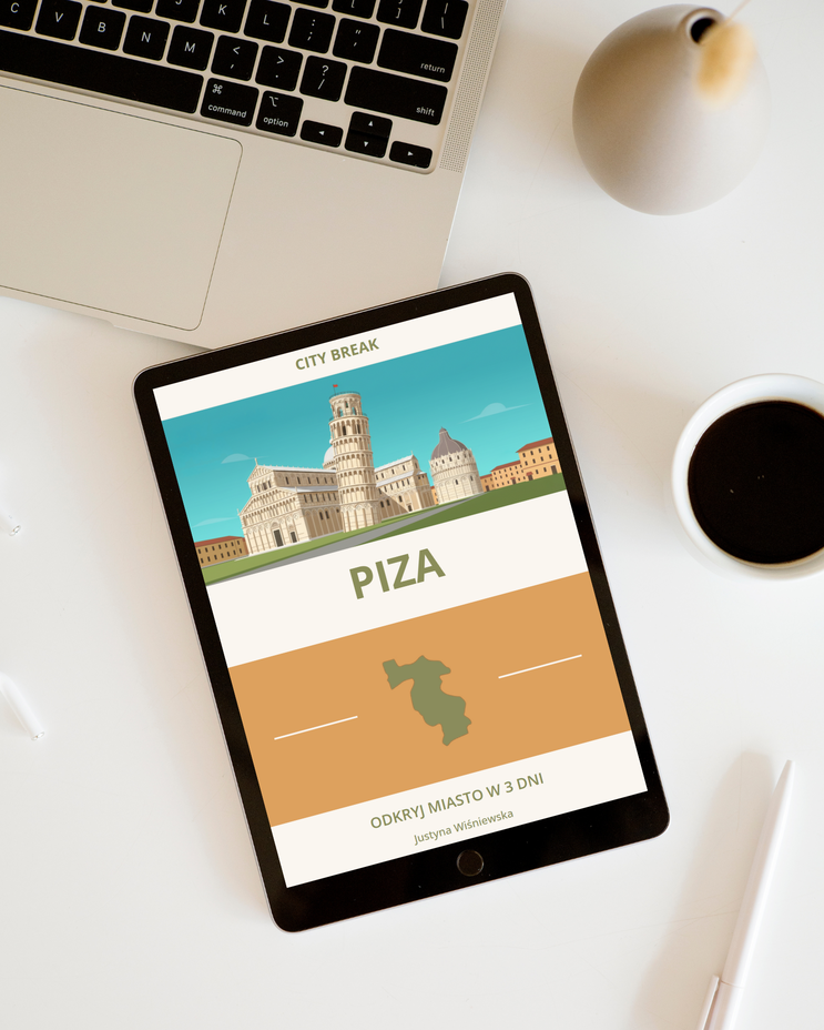 Okładka cyfrowego przewodnika po Pizie